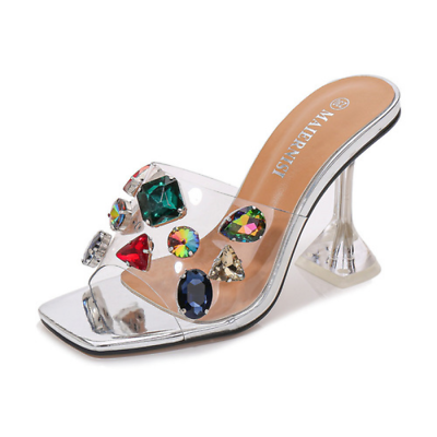 Bejeweled Clear Mules