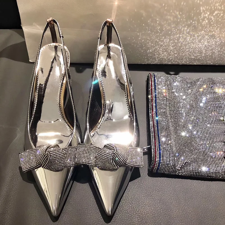 Diamond Bow Pigalle Sandals