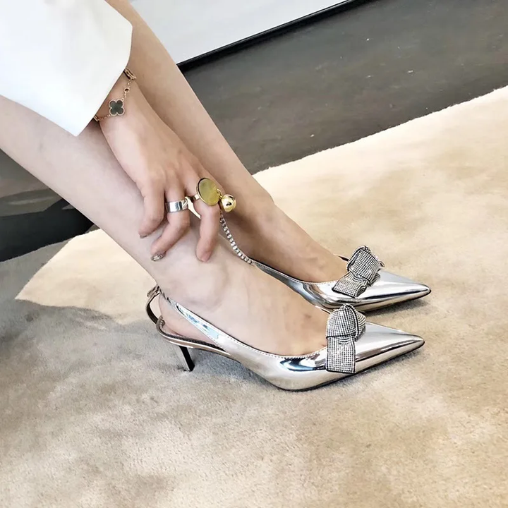 Diamond Bow Pigalle Sandals