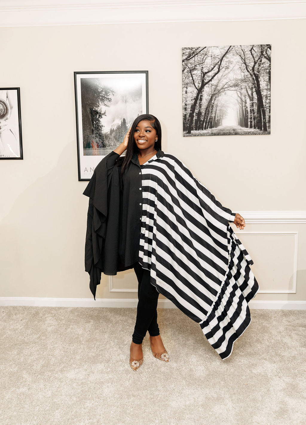 Fannie Fancy- Black and White