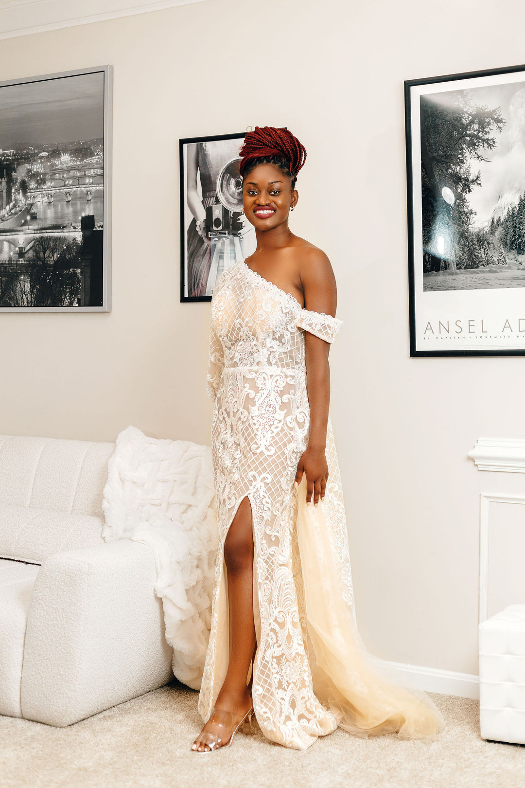 All Over Lace Gown-Ama