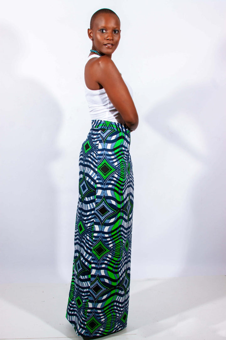 African Print Wild n Wavy Tube Skirt