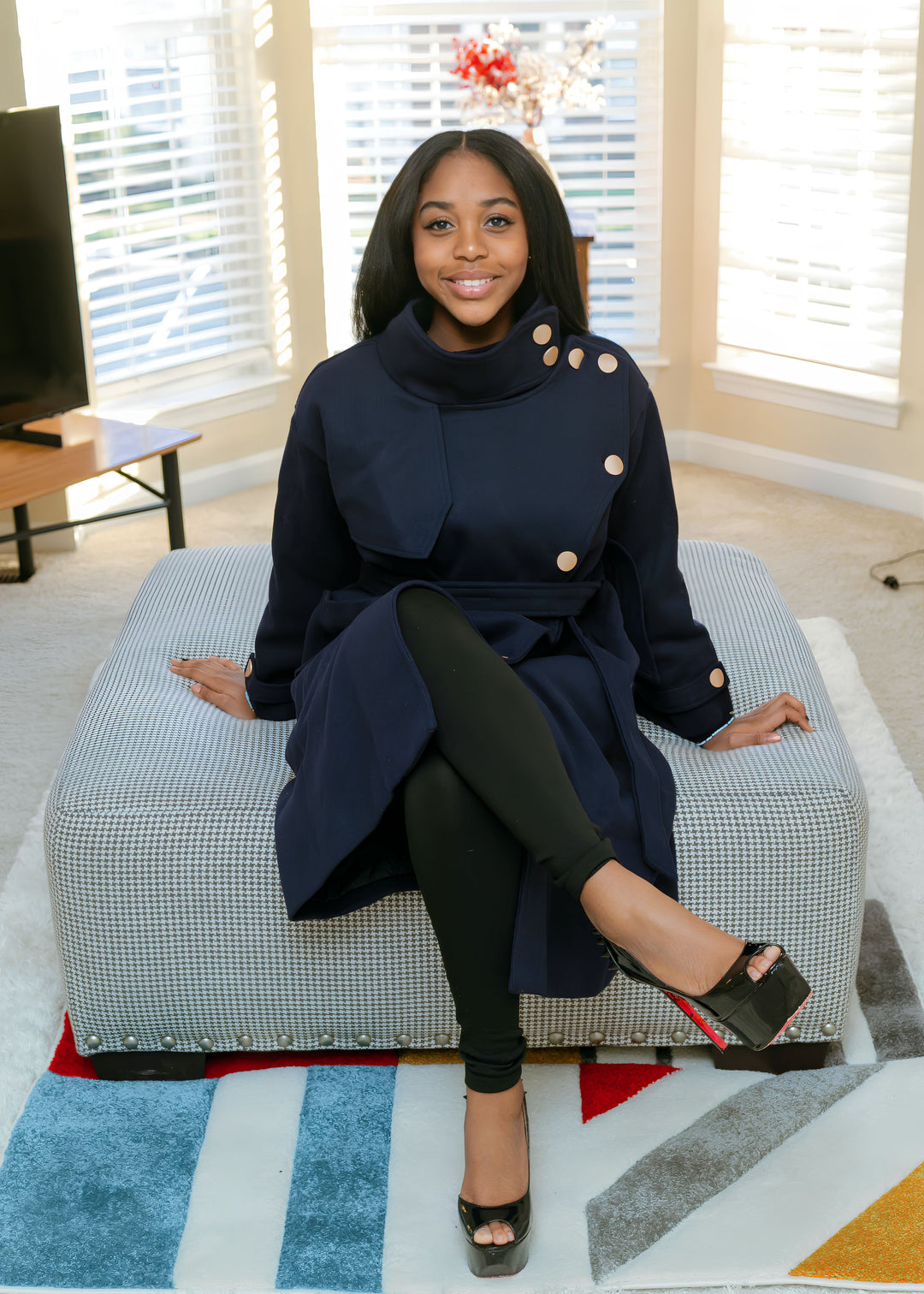 Military Style Button Down Jacket (Jackie)
