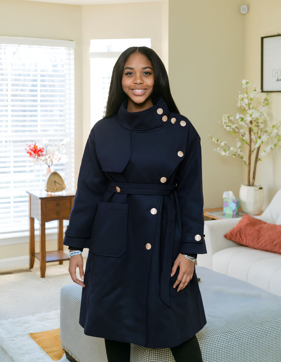 Military Style Button Down Jacket (Jackie)