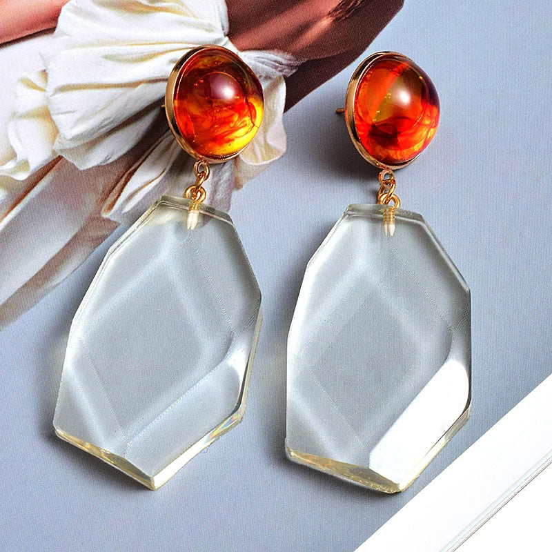 Transparent Pin Earrings