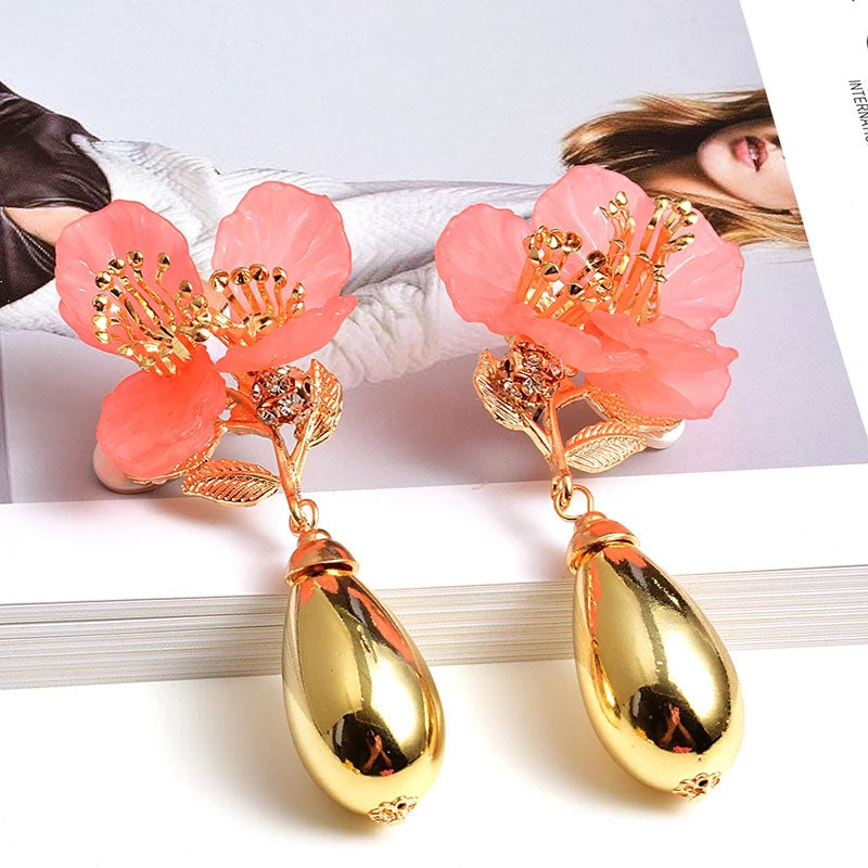 My Floral Statement Earrings