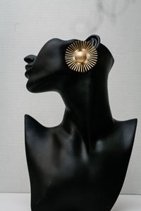 Sun Spiral Earrings (Gold)