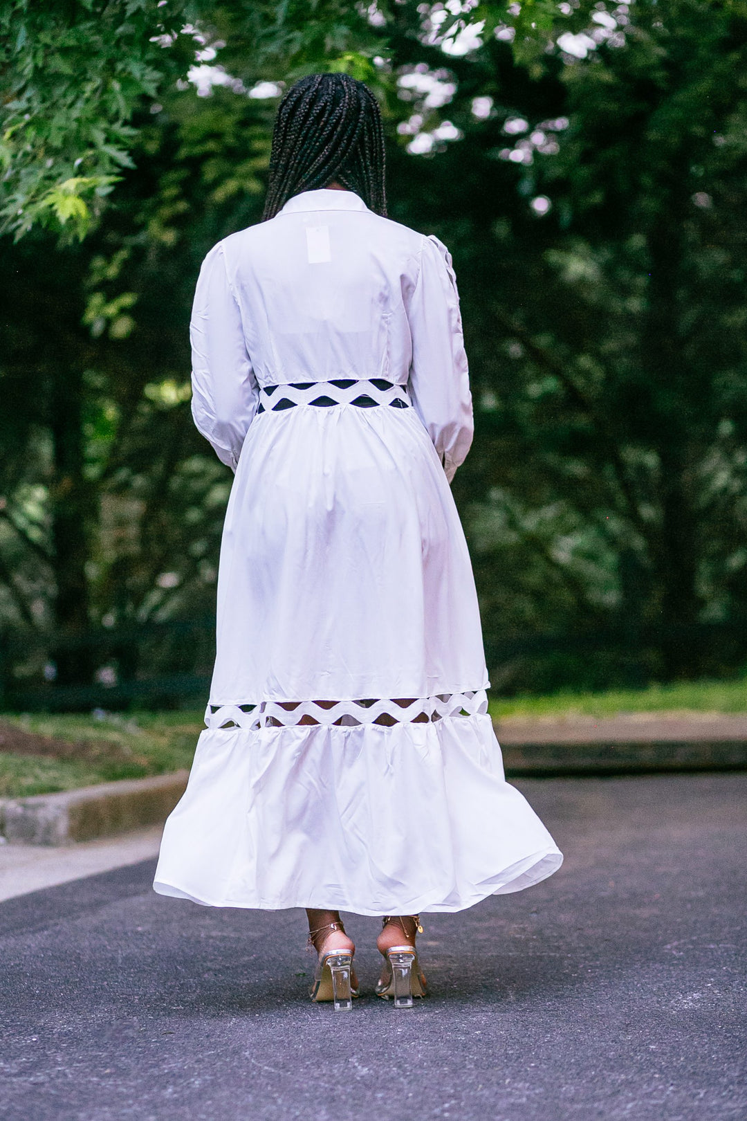 White Maxi Dress-Tess