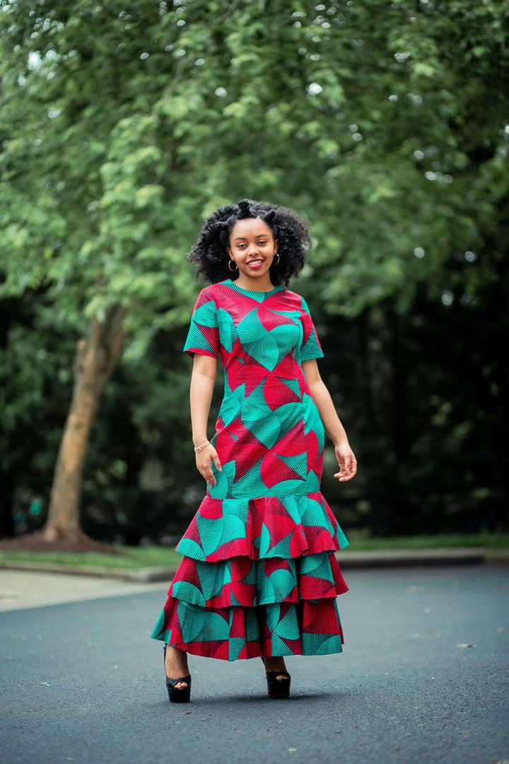 The African Print First Ever Midaxi Dress