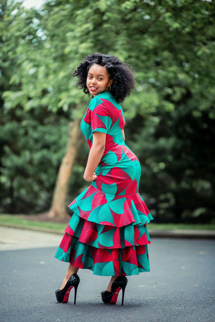 The African Print First Ever Midaxi Dress