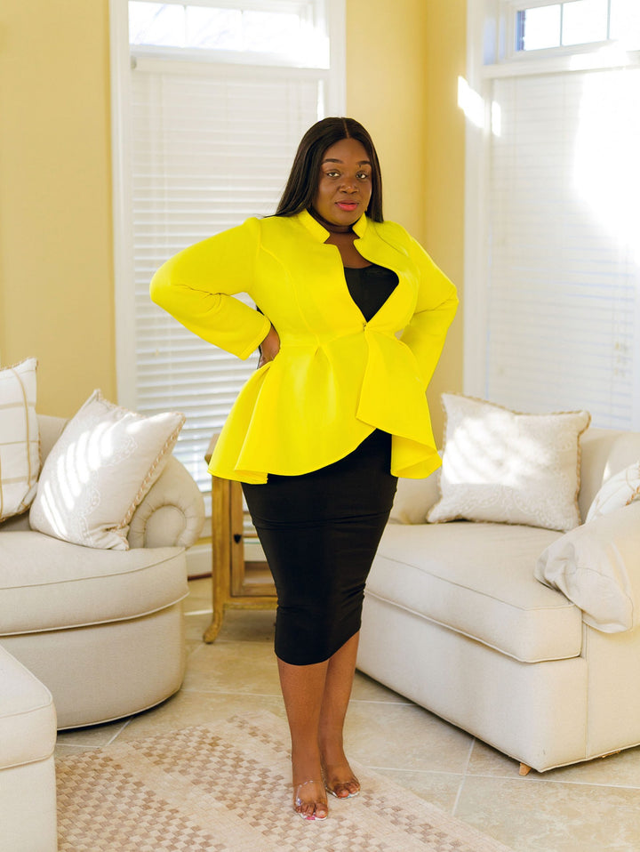 Canary Yellow Dress Jacket