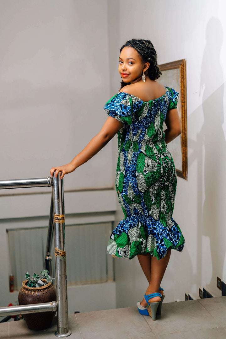 African Print Chi Chi Dress