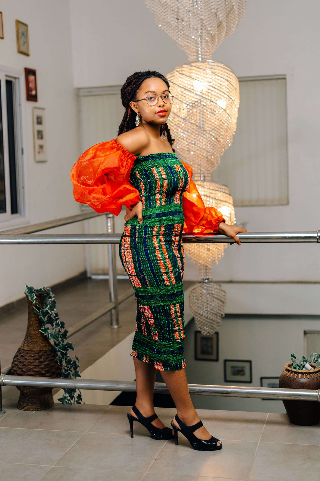 African Print Ame-licious Dress