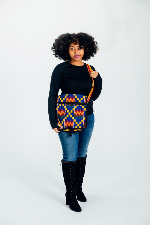 African Print Kente Crossbody Bag
