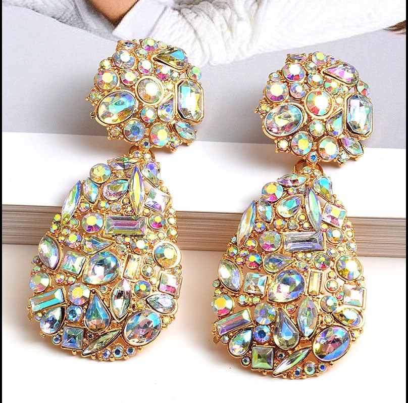 Rhinestone Jeweled Earrings