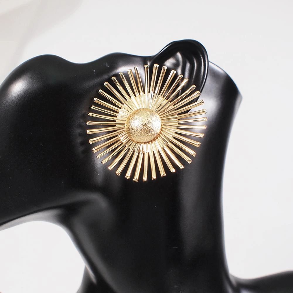 Sun Spiral Earrings (Gold)