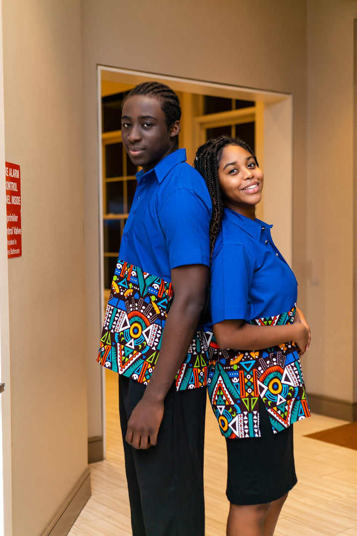 African Print Couples Set (Blue)