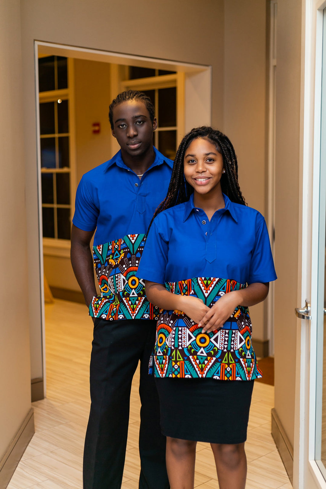African Print Couples Set (Blue)