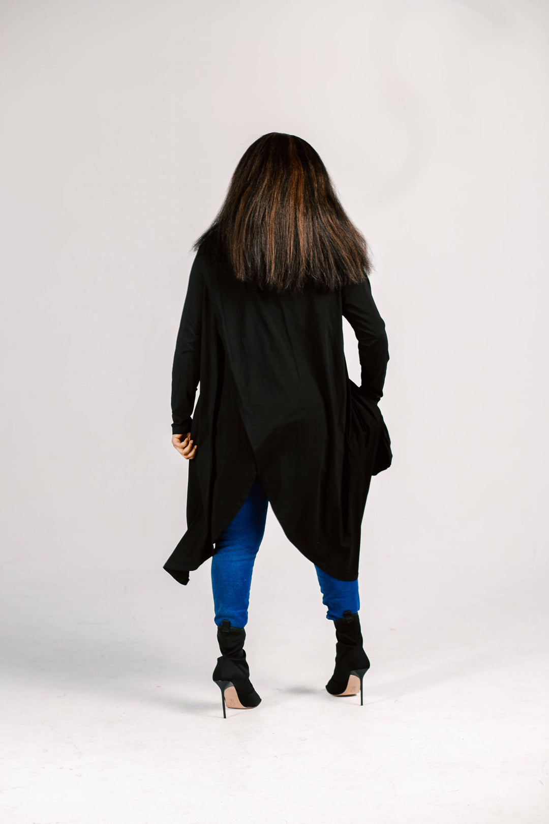 LRV Ruffle Midaxi Blouse-Black