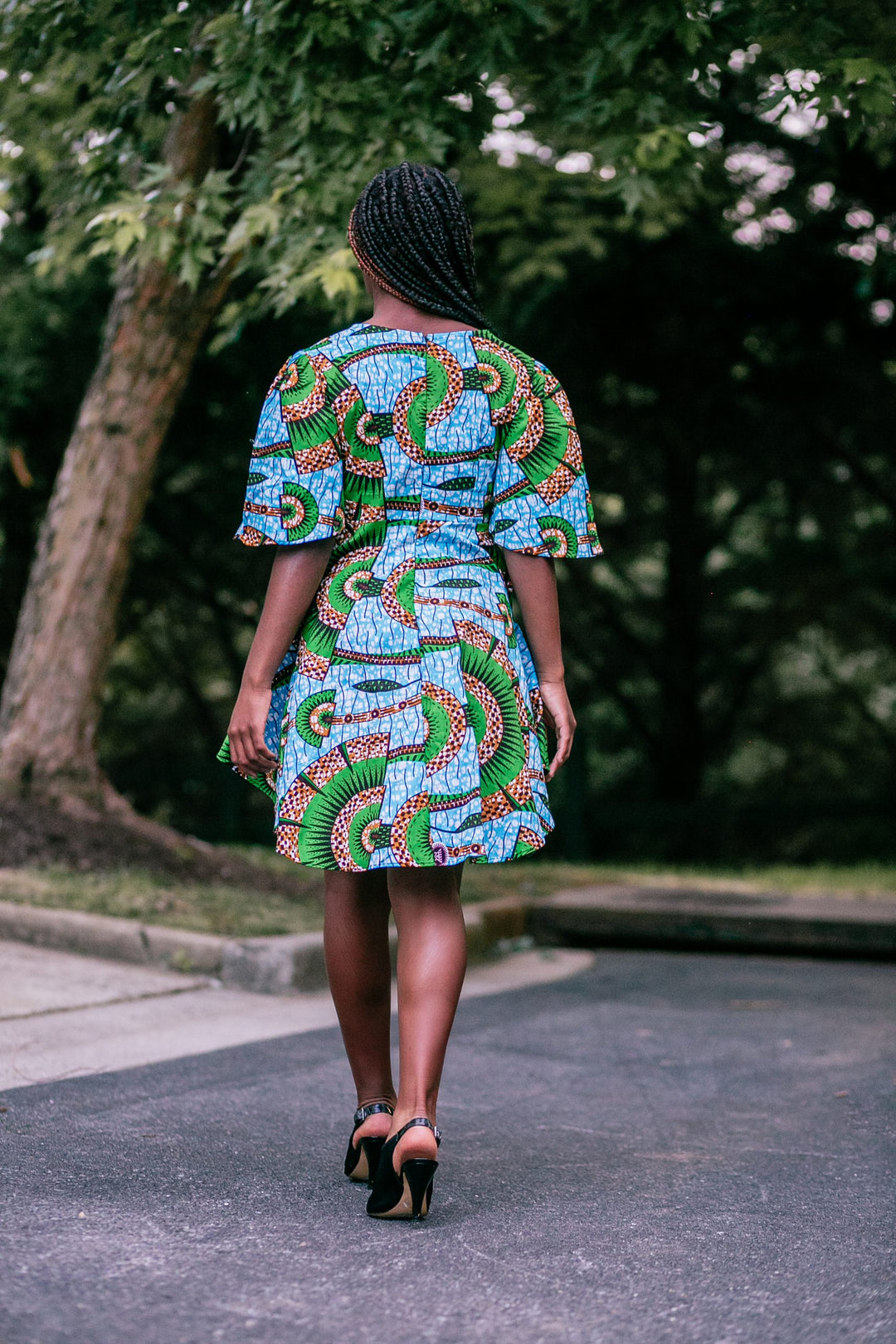 Ankara African Free Blouse/Mini-Femi