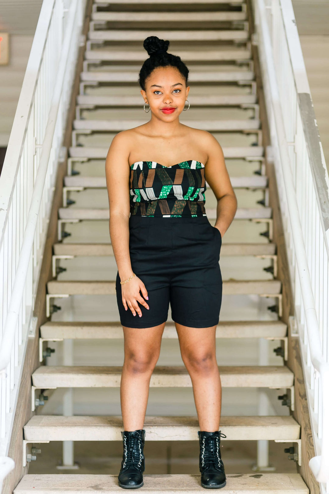 African Print Feel Good Romper