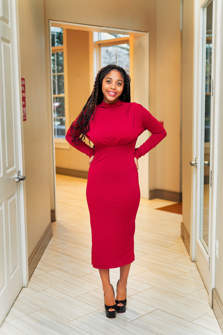 Date Night Bodycon Midi Dress