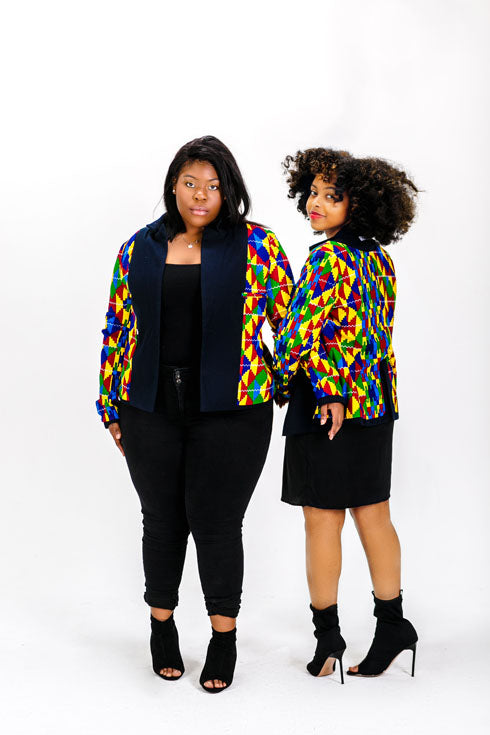 GAL 220 Reversible Kente Blazer