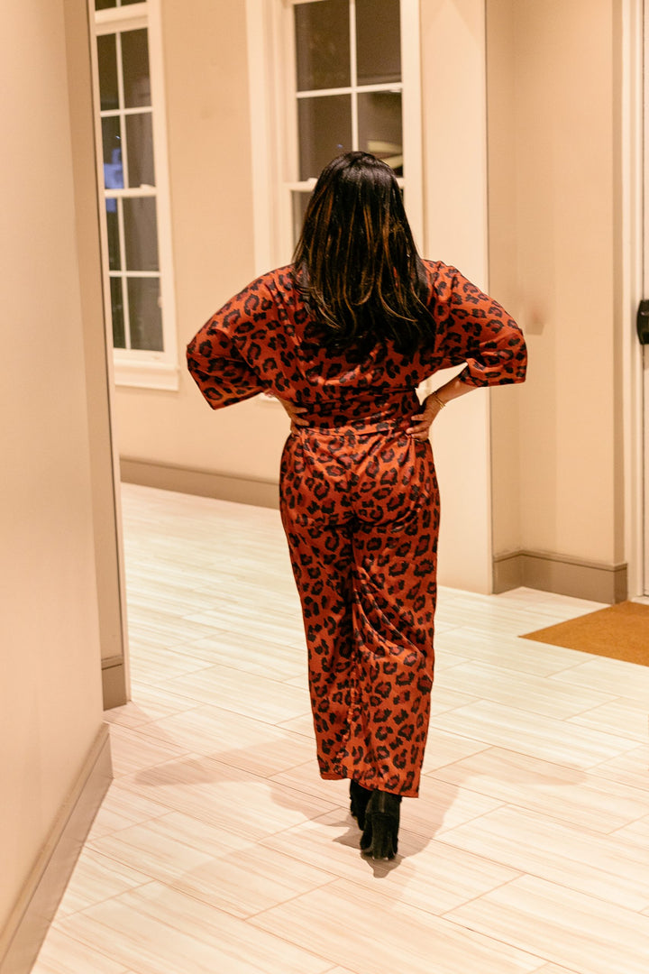 Leopard Style Capri Set
