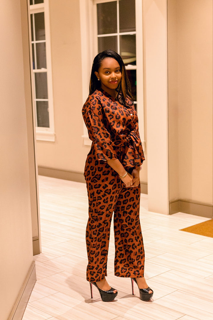 Leopard Style Capri Set