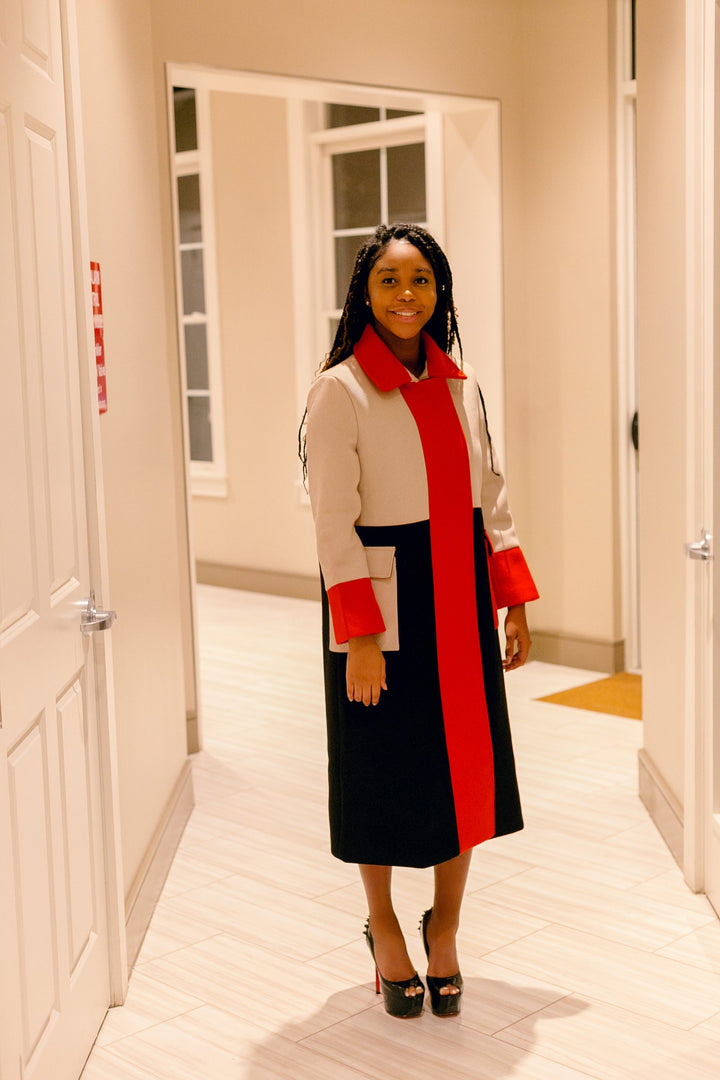 My Color-Block Winter Coat